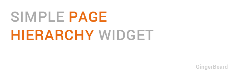 Simple Page Hierarchy Widget