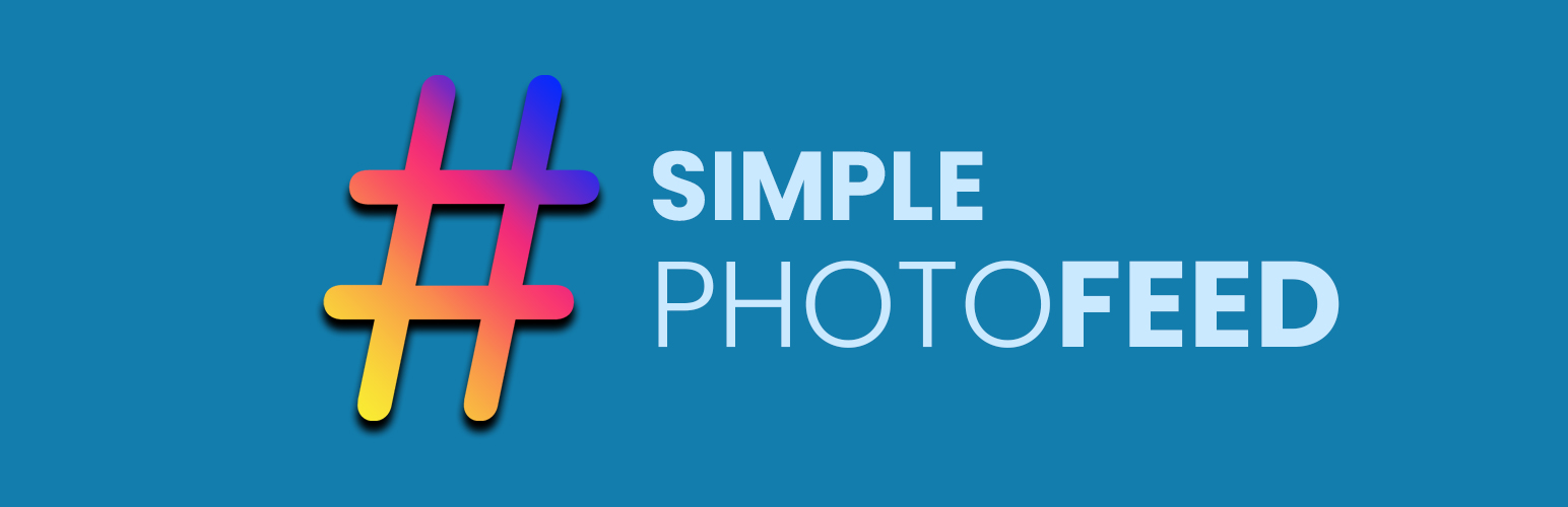 WordPress 外掛 Simple Photo Feed 的封面圖片。