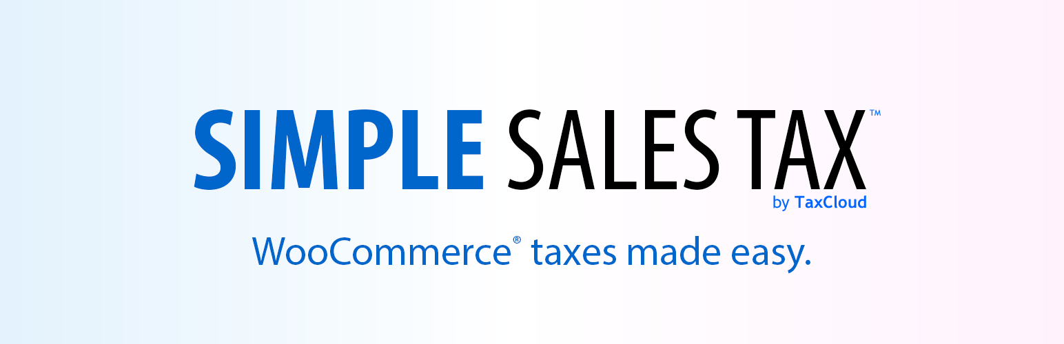 WordPress 外掛 Simple Sales Tax 的封面圖片。