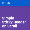Simple Sticky Header on Scroll logo
