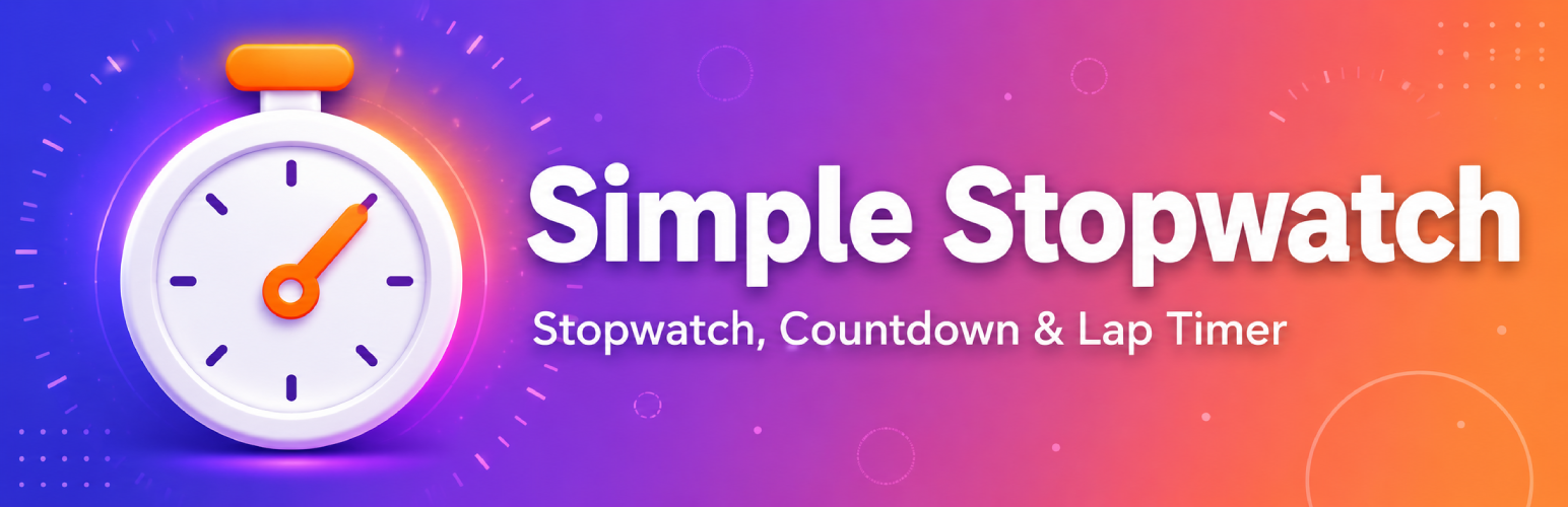 Simple Stopwatch Easy to Use