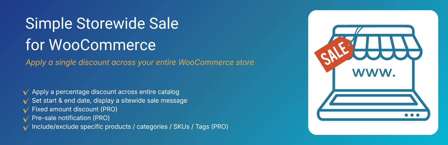 Simple Storewide Sale for WooCommerce