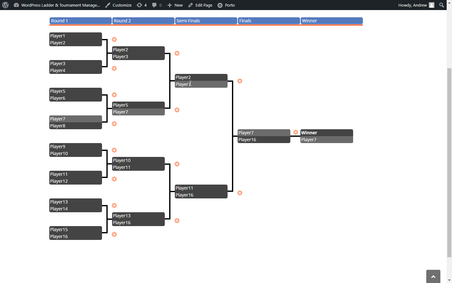 Simple Tournament Brackets