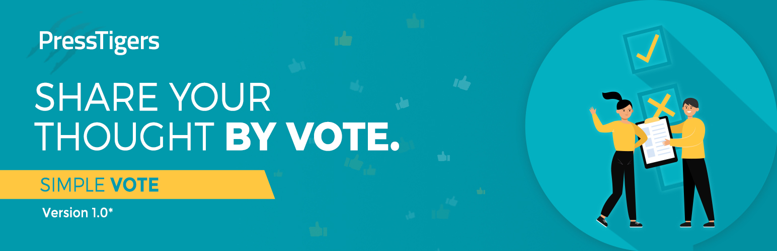 Simple Vote – Share your Thought, By A Like/Dislike Vote!