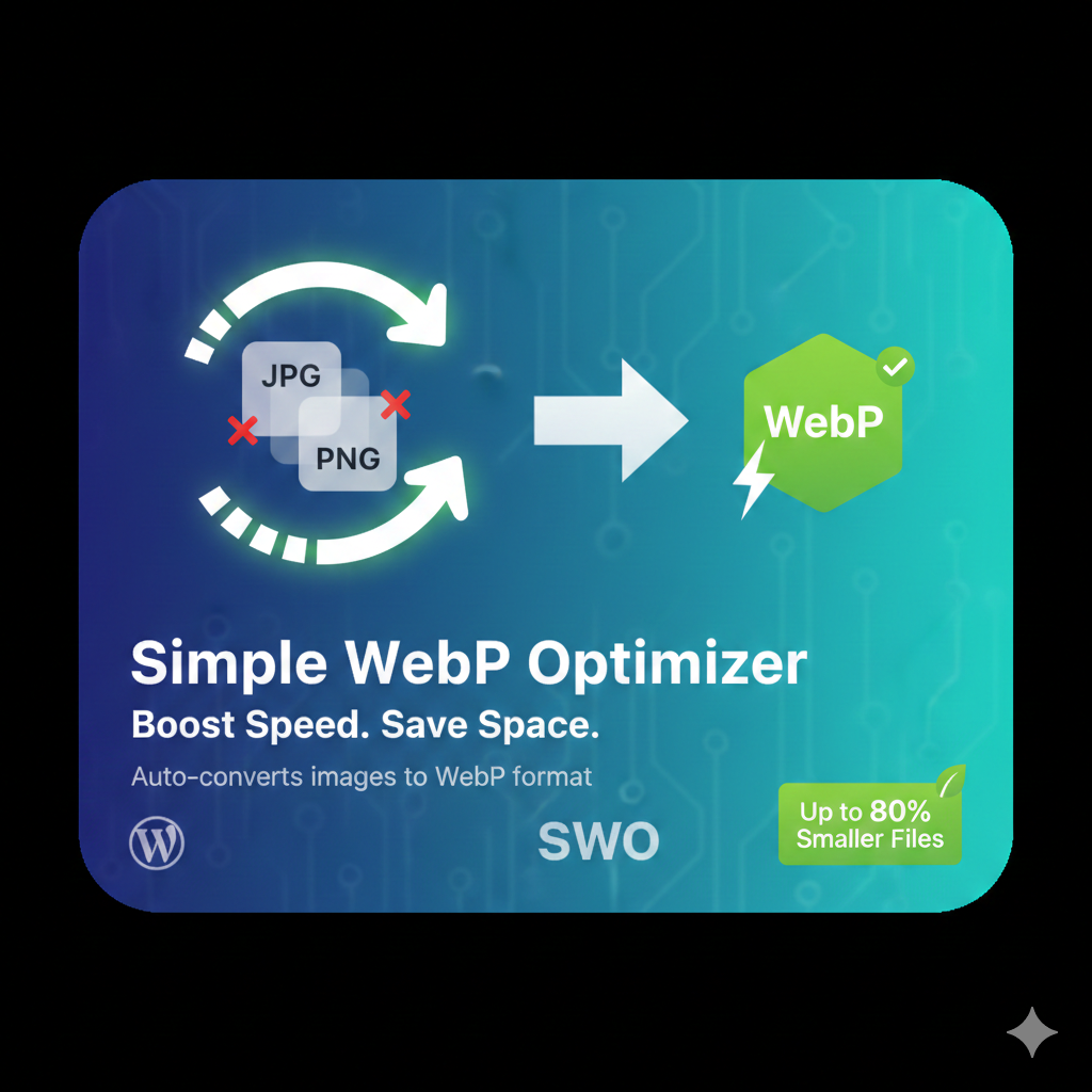 Simple WebP Optimizer Icon