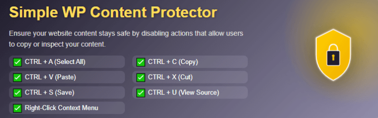 Simple Content Protector