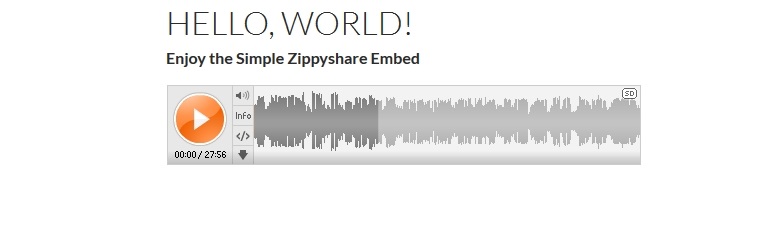 Simple Zippyshare Embed