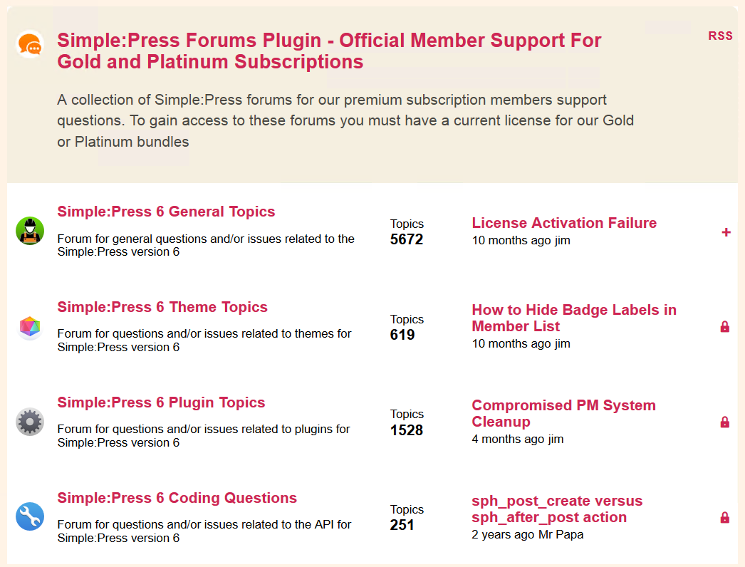 Simple:Press Forum