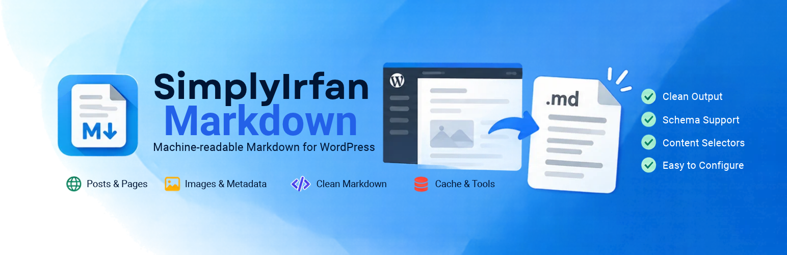 WordPress 外掛 SimplyIrfan Markdown 的封面圖片