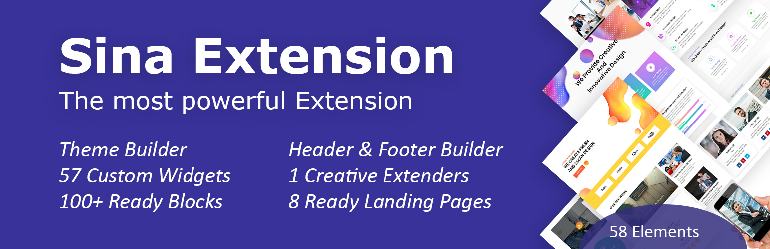Sina Extension for Elementor