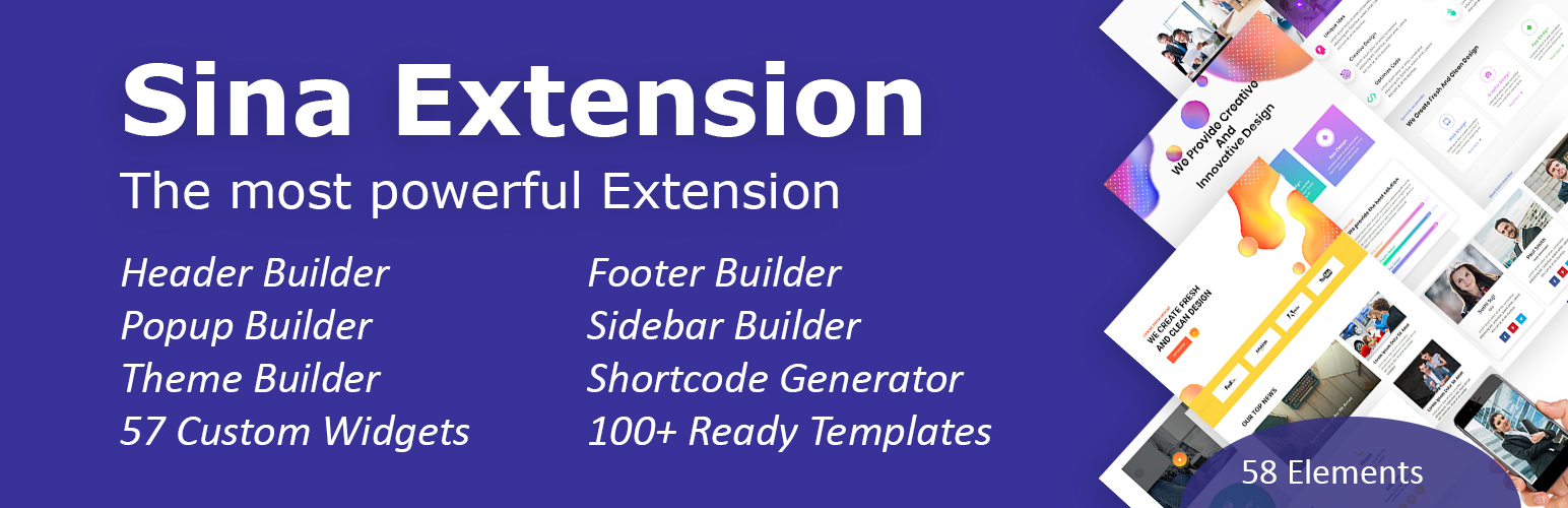 Sina Extension for Elementor