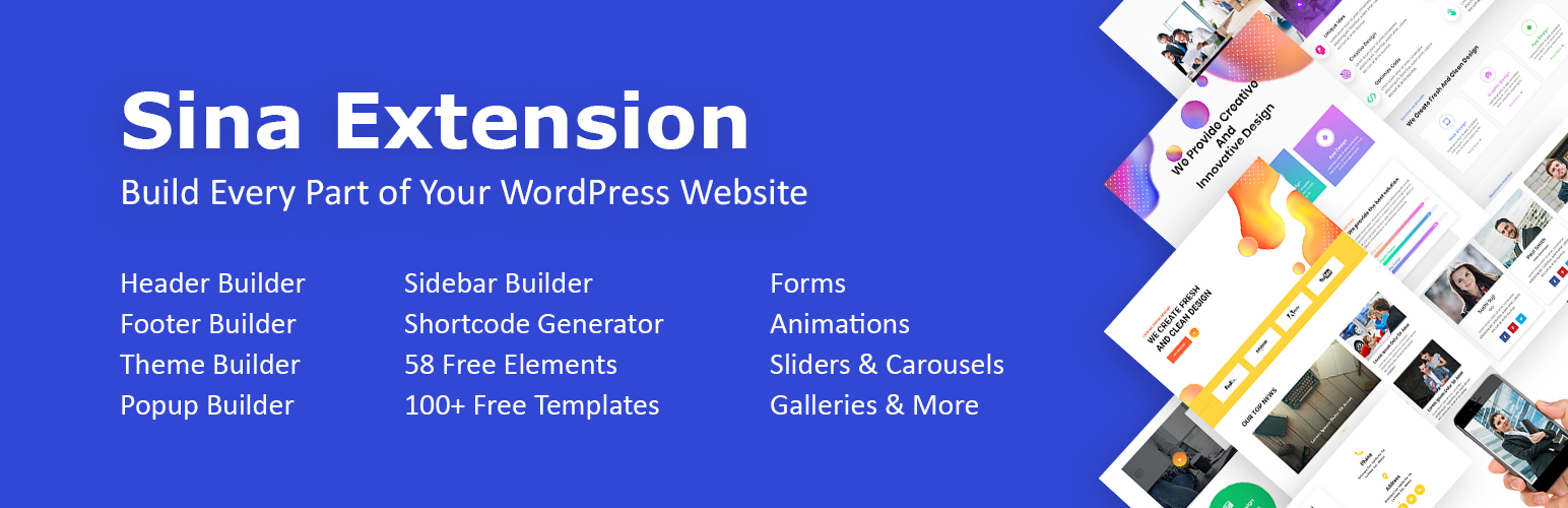 Sina Extension for Elementor