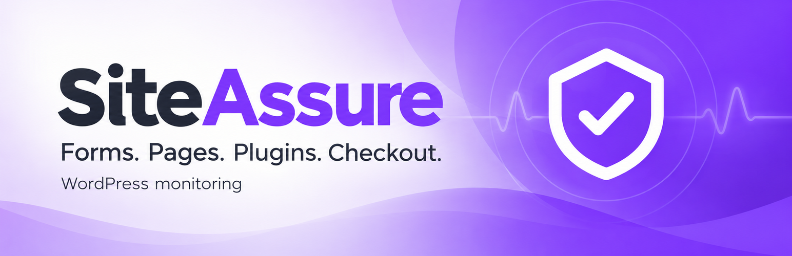 WordPress 外掛 SiteAssure – Website, Form & Checkout Monitoring 的封面圖片