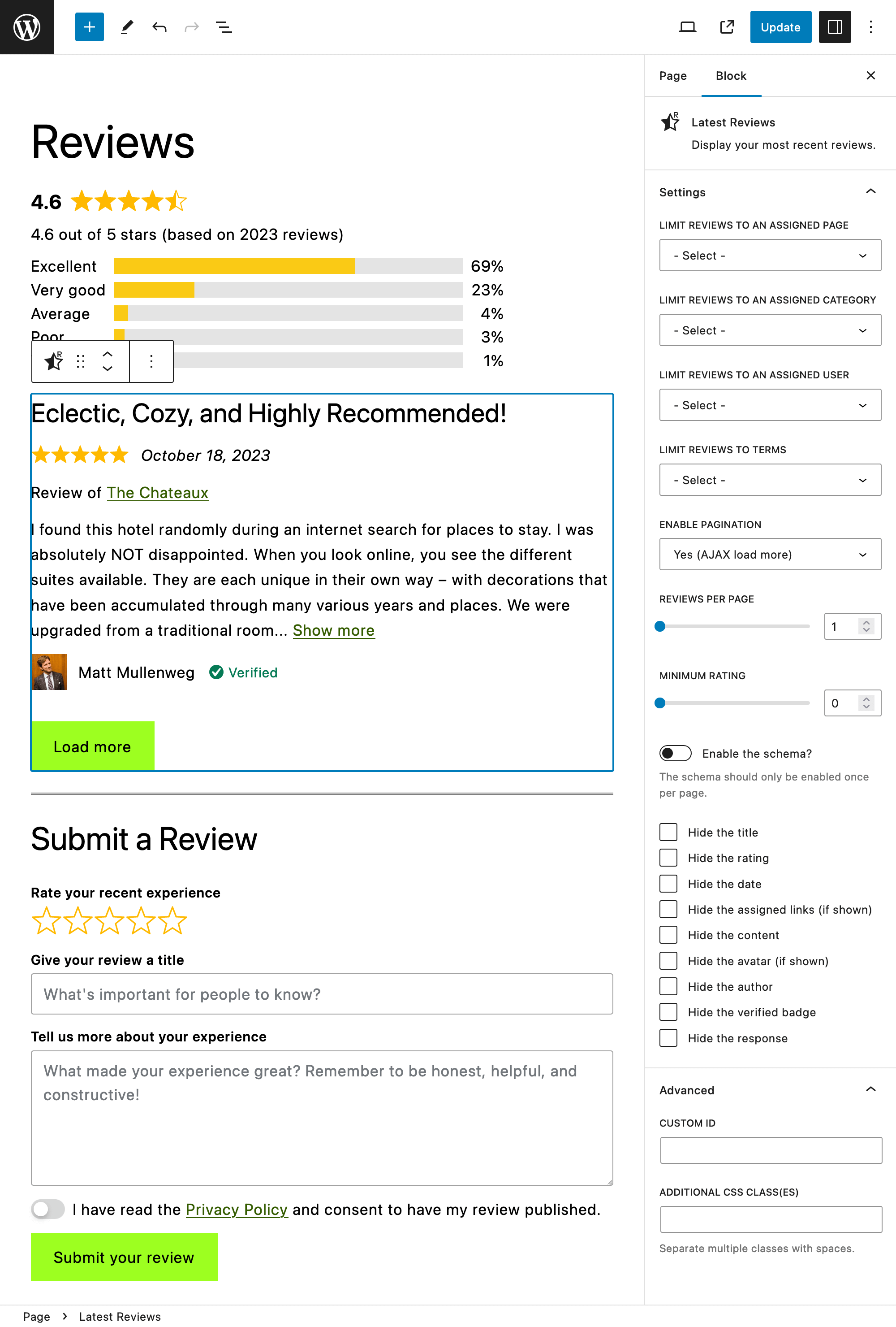 Site Reviews