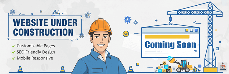 WordPress 外掛 Site Under Construction 的封面圖片。