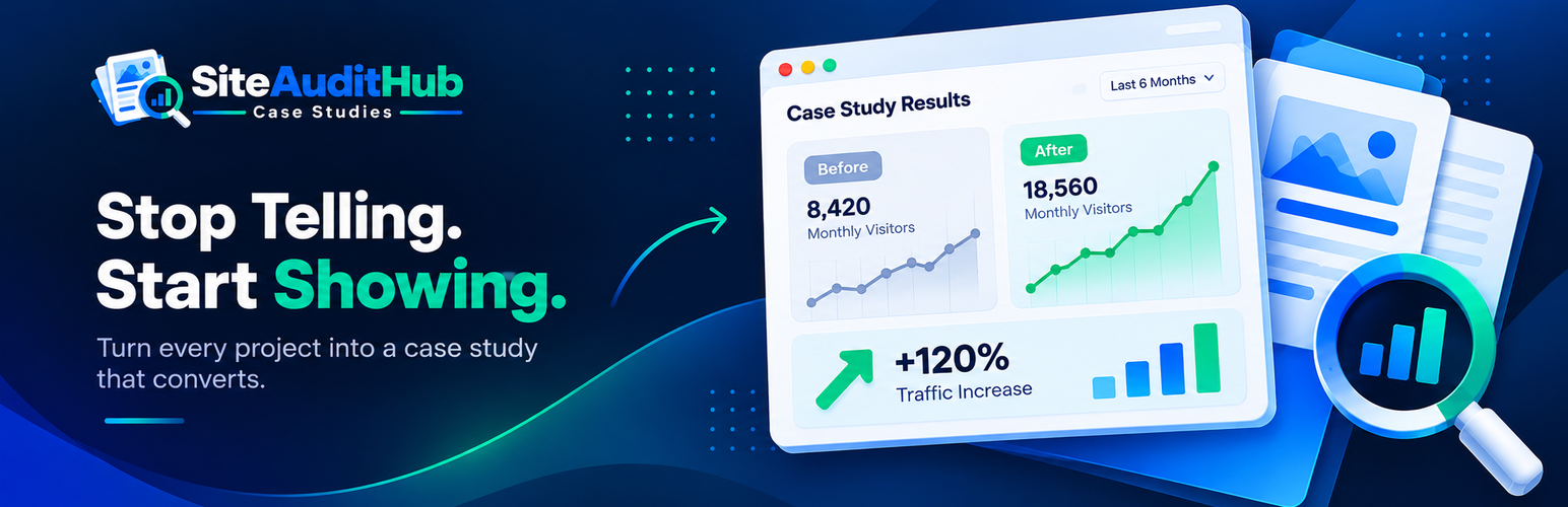 WordPress 外掛 SiteAuditHub Case Studies 的封面圖片