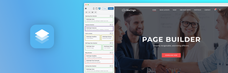 Bannière de Page Builder par SiteOrigin