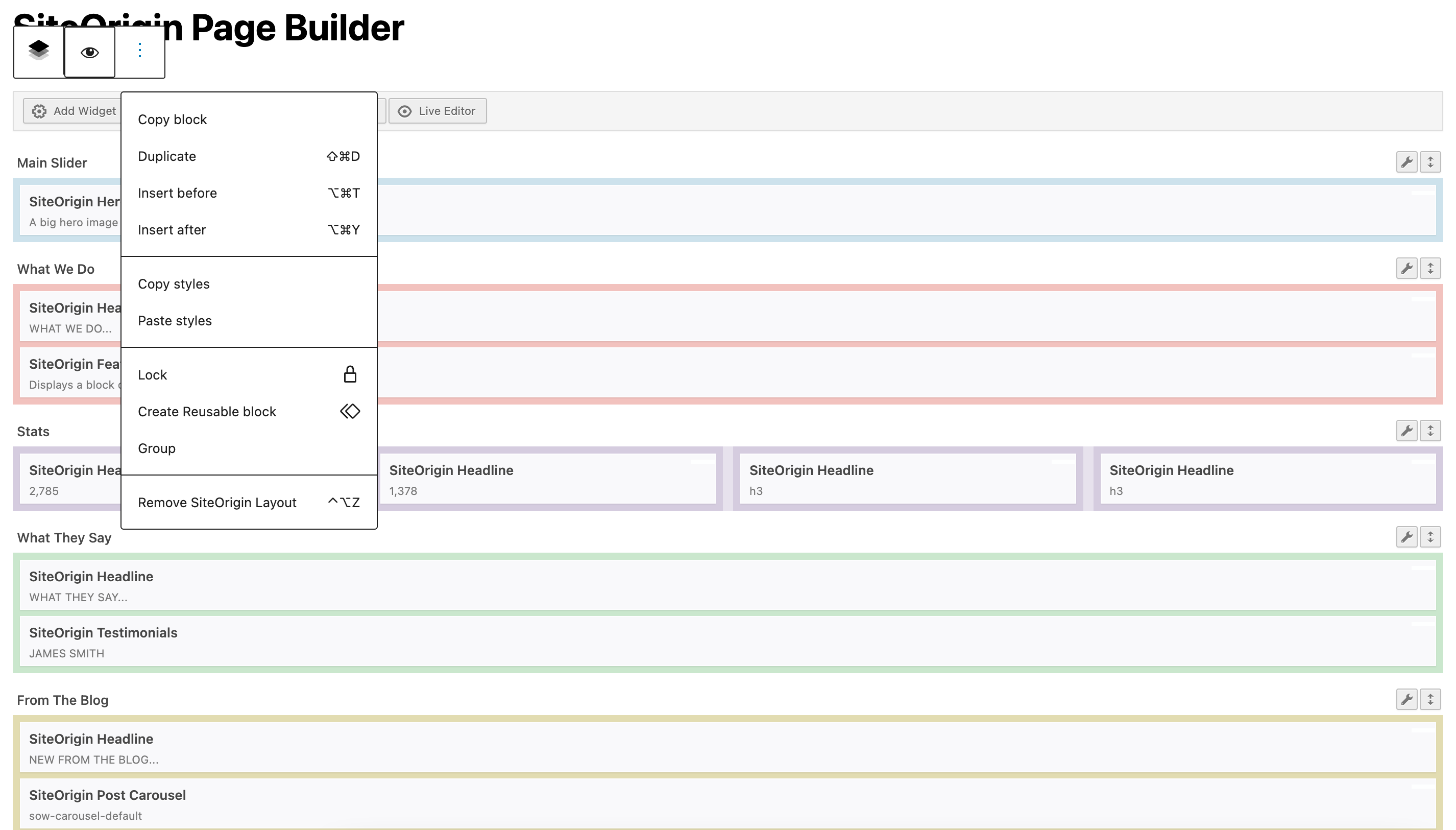 Page Builder by SiteOrigin Wtyczka WordPress WordPress Polska