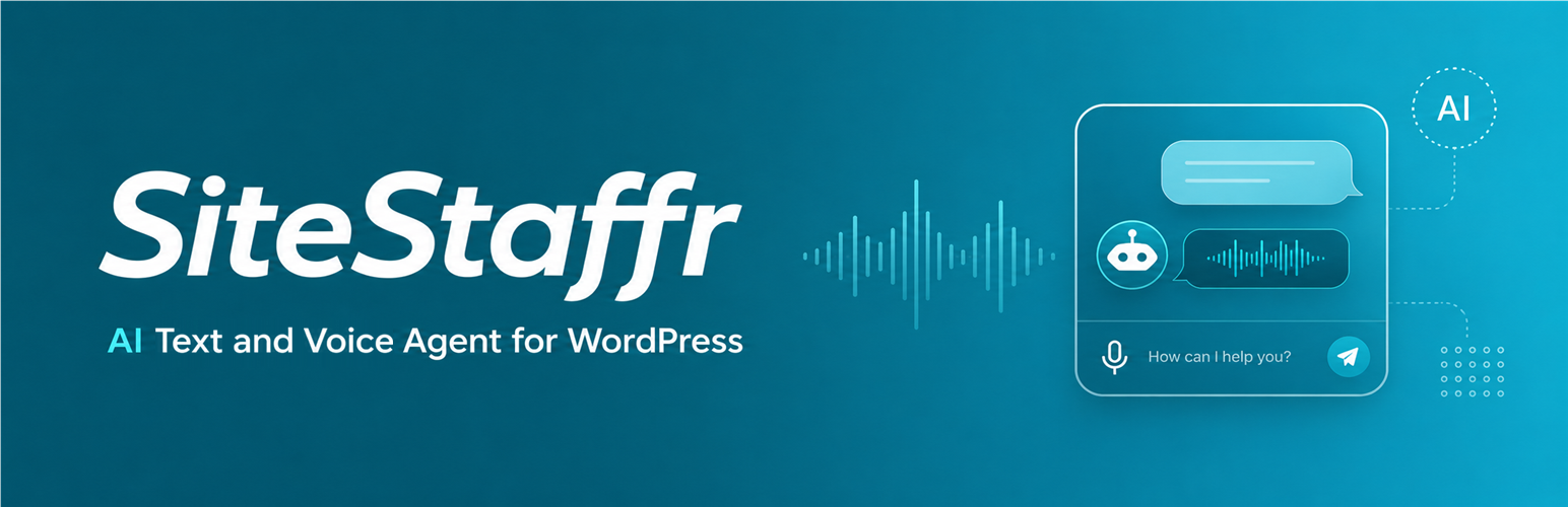 SiteStaffr – AI Chatbot and Voice Agent for WordPress