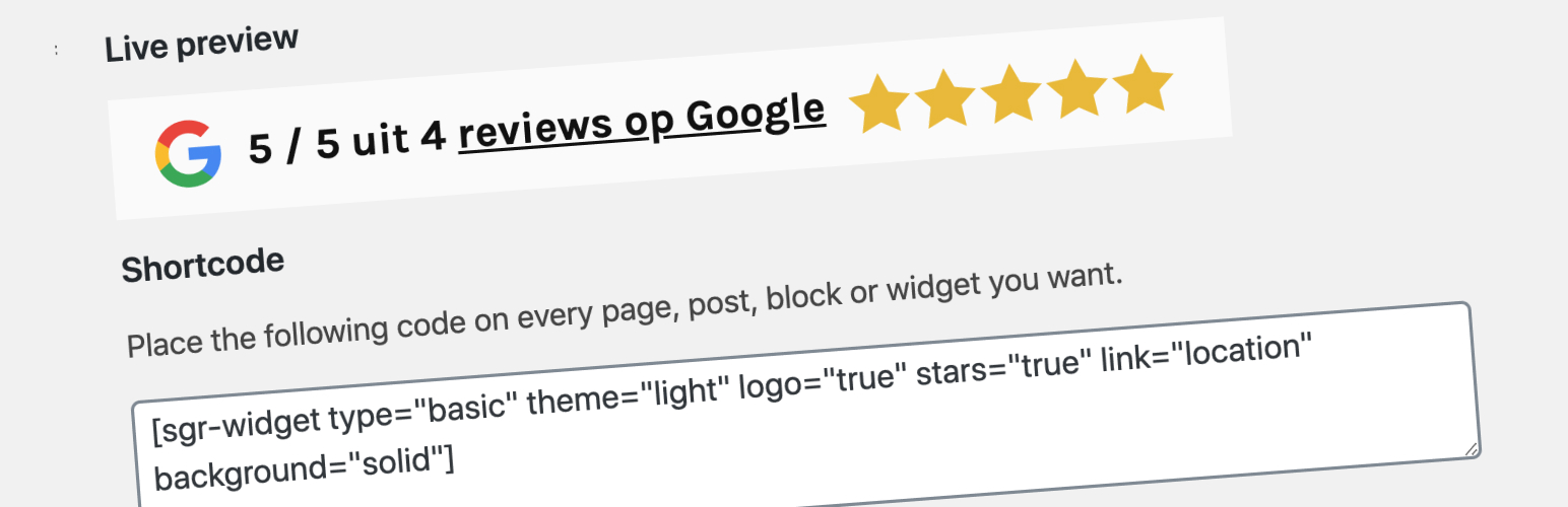 Skeps Reviews Widget