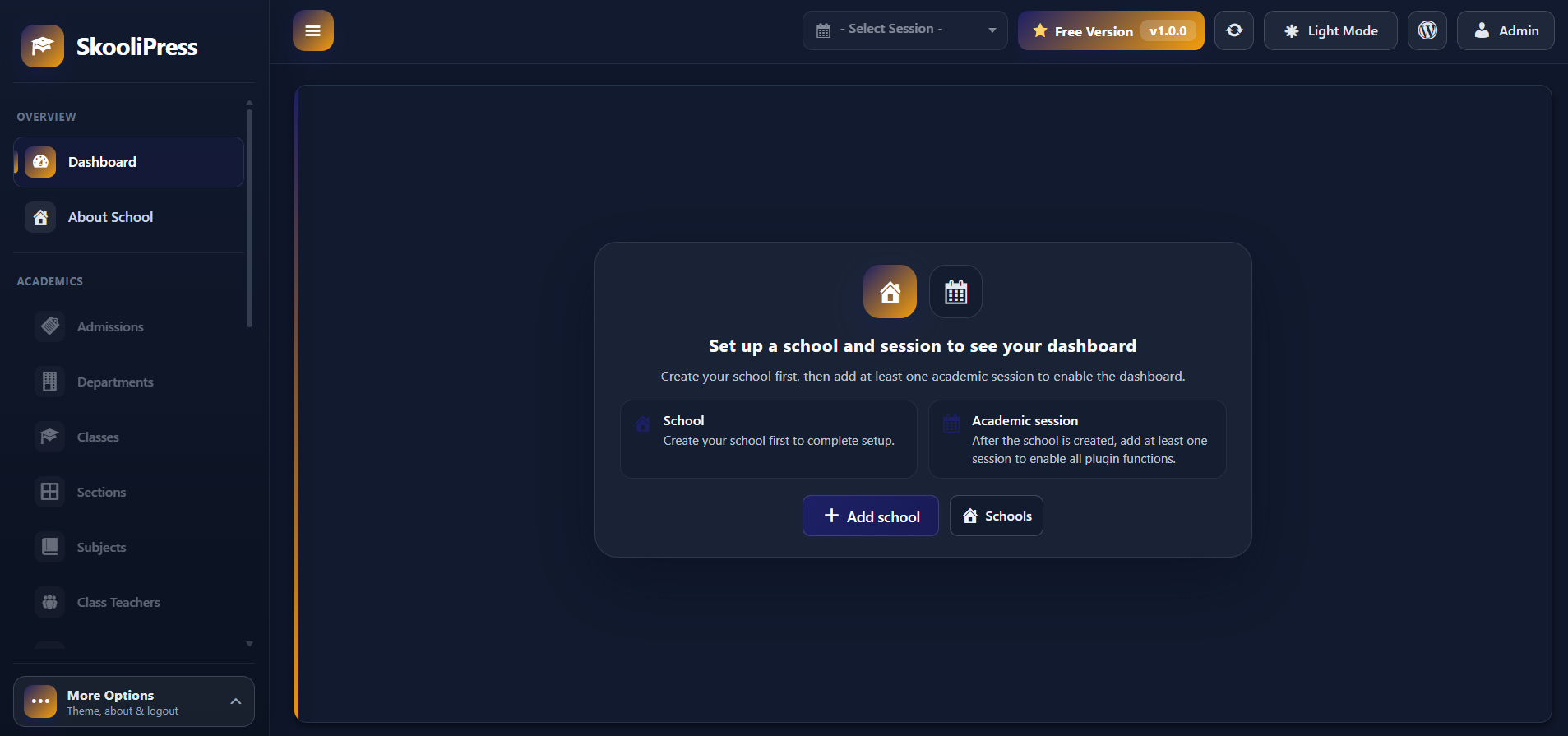 SkooliPress Dashboard