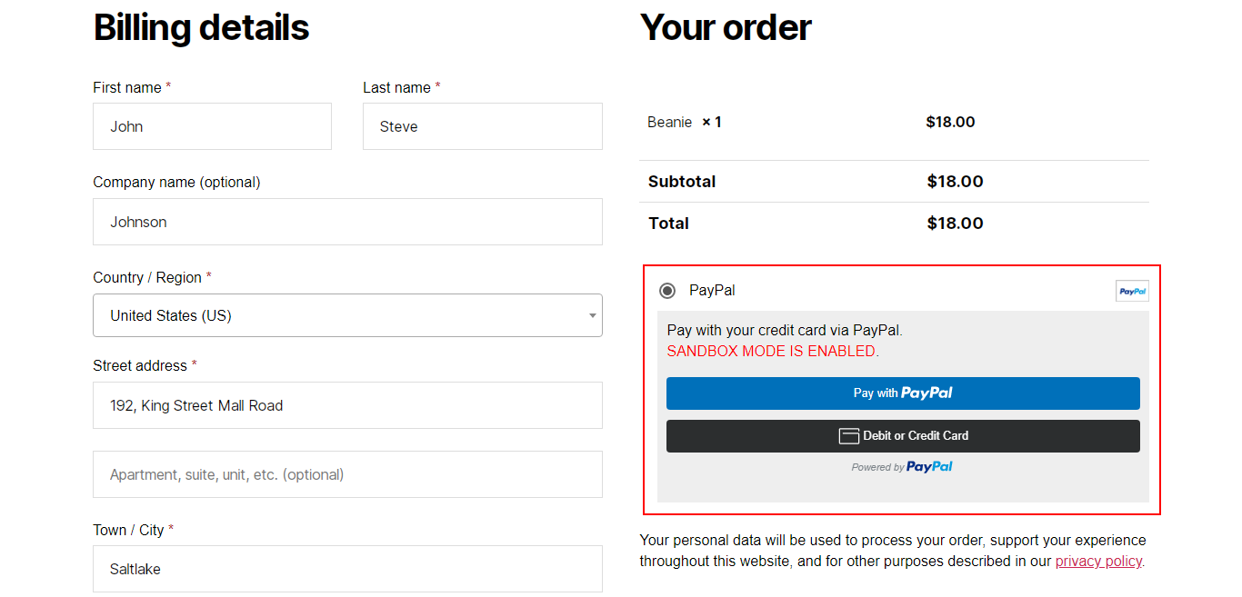 SKT PayPal for WooCommerce