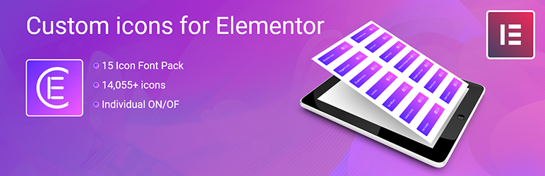 Skyboot Custom Icons for Elementor – Elementor Icons library – 14000+ Icons