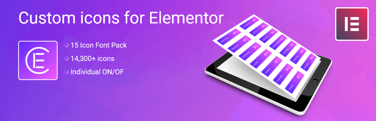 Skyboot Custom Icons for Elementor – Elementor Icons library – 14300+ Icons