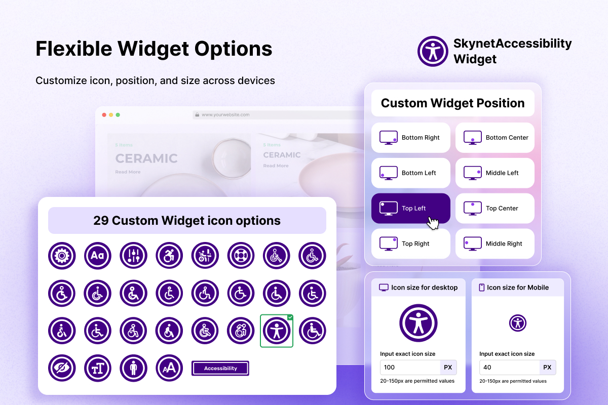 Flexible Widget Options