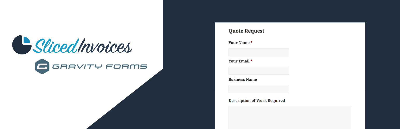 WordPress 外掛 Sliced Invoices & Gravity Forms 的封面圖片。