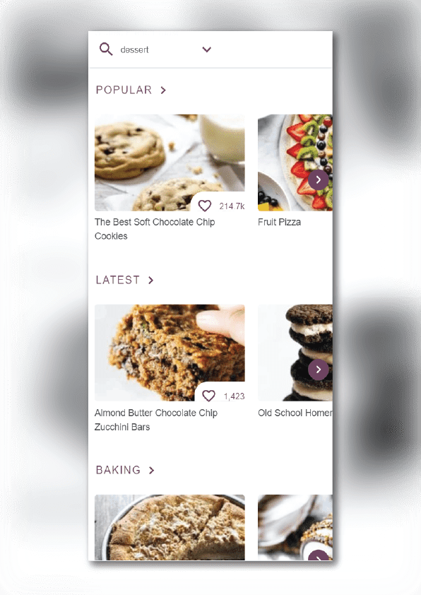 Automatic categorization within the Slickstream panel. Here you can see results for