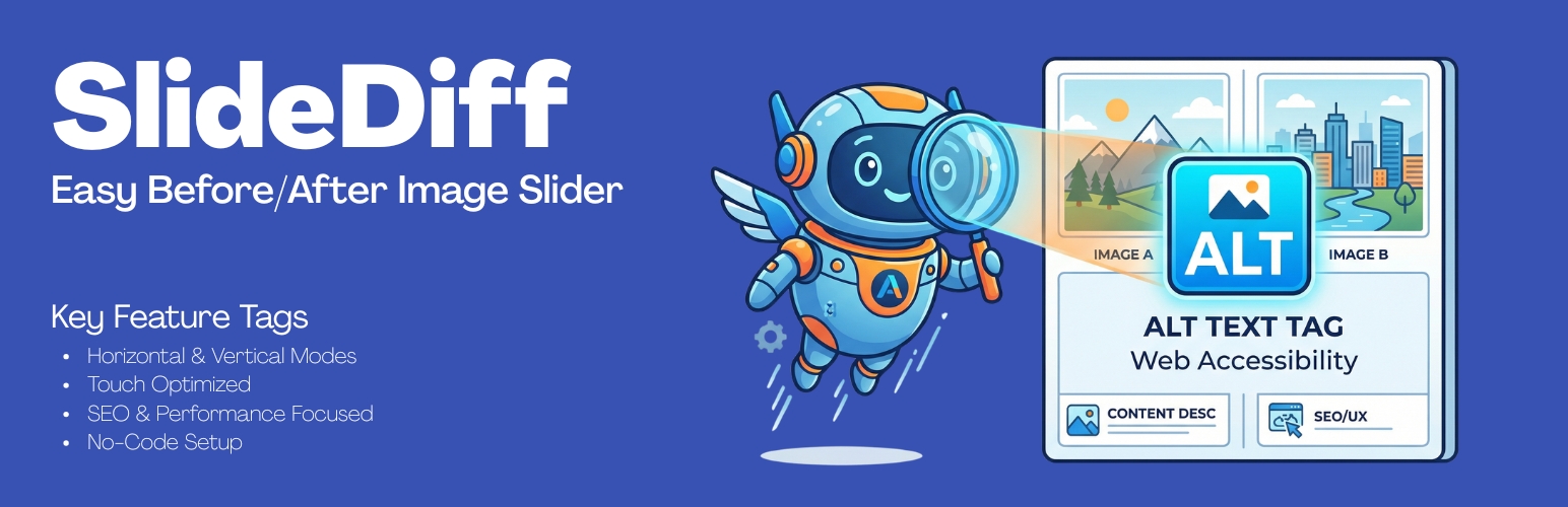 WordPress 外掛 SlideDiff – Easy Before/After Image Slider 的封面圖片