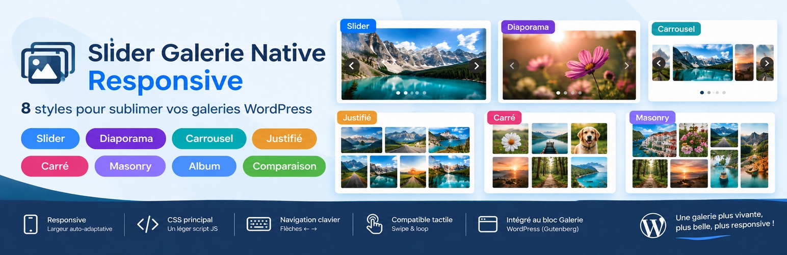 WordPress 外掛 Slider Galerie Native Responsive 的封面圖片