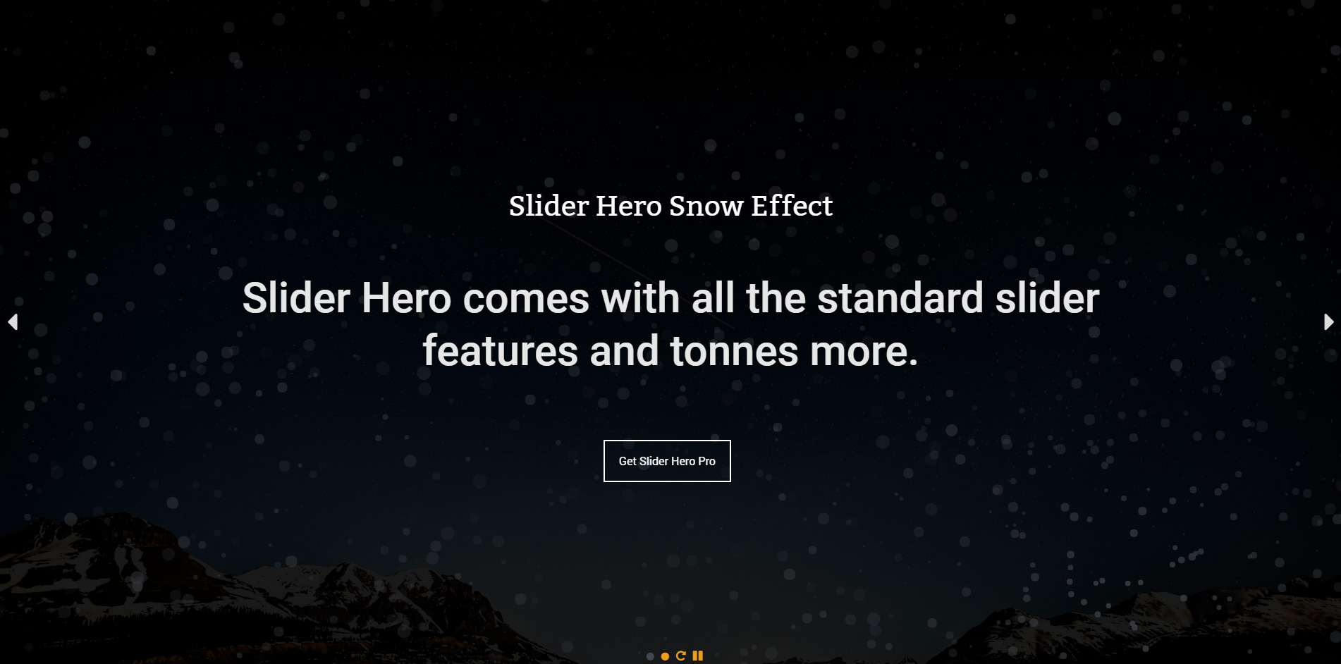 Slider Hero with Animation, Video Background