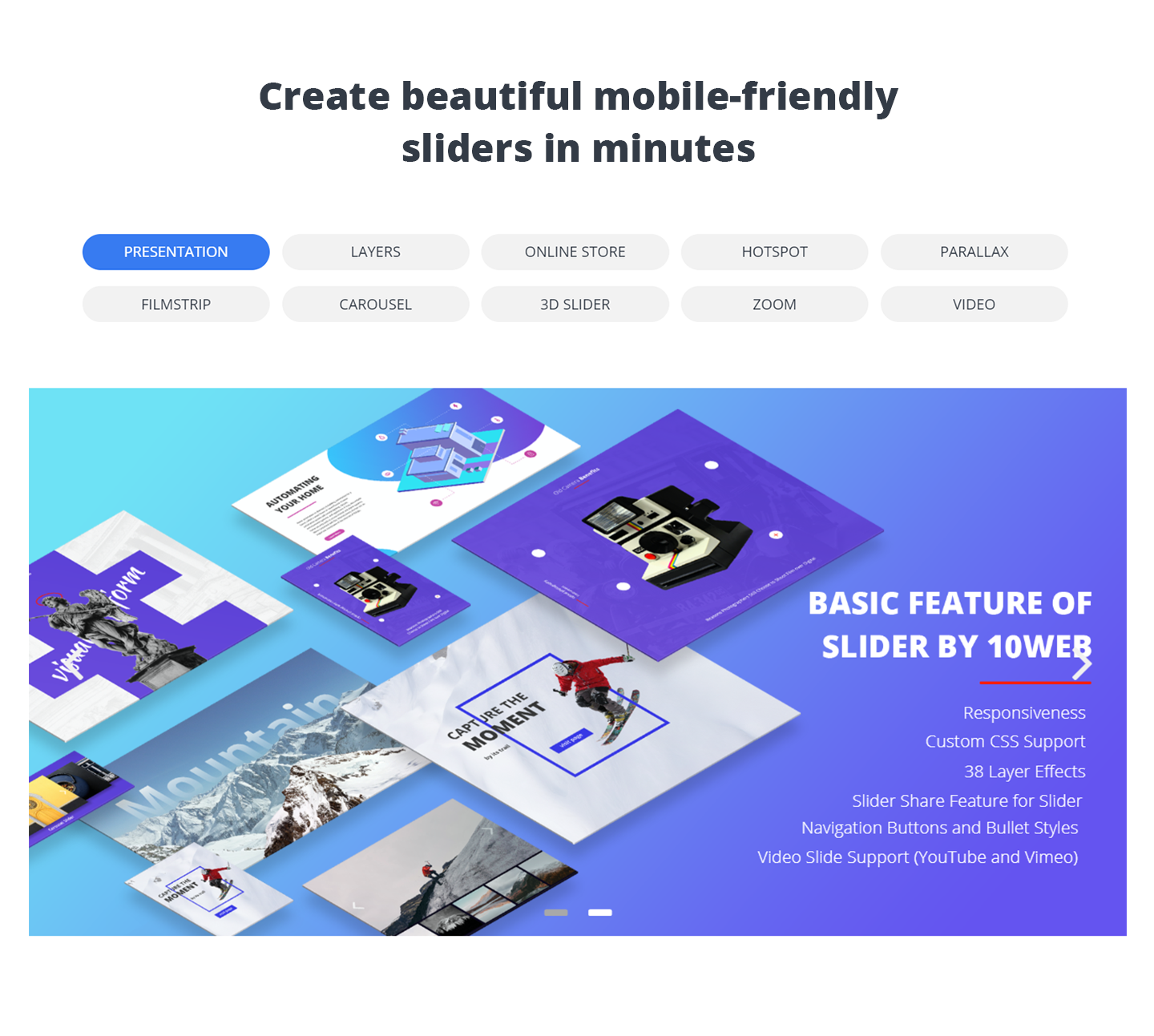 Slider by 10Web – Responsive Image Slider