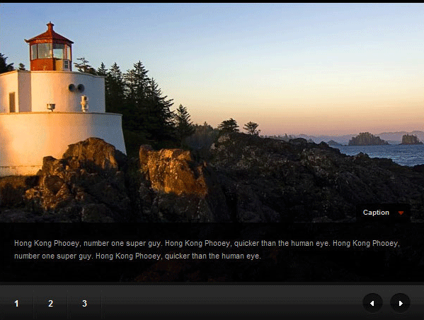 View of an example slideshow.