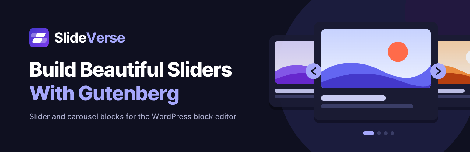 SlideVerse – Slider, Carousel & Image Slider Blocks preview