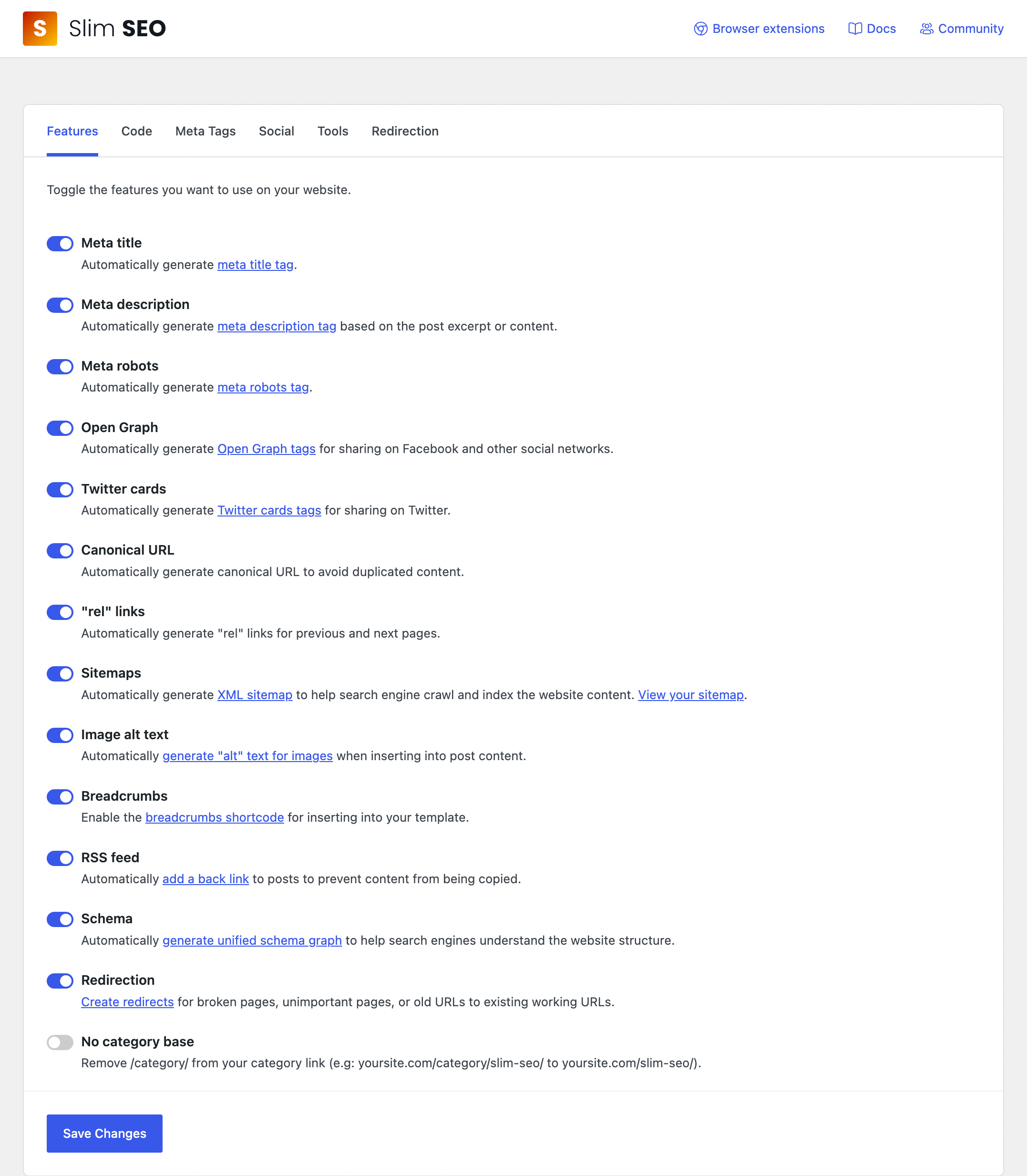 Slim SEO – AI SEO Plugin, Lightweight, Fast & Automated running inside a SandyWP sandbox