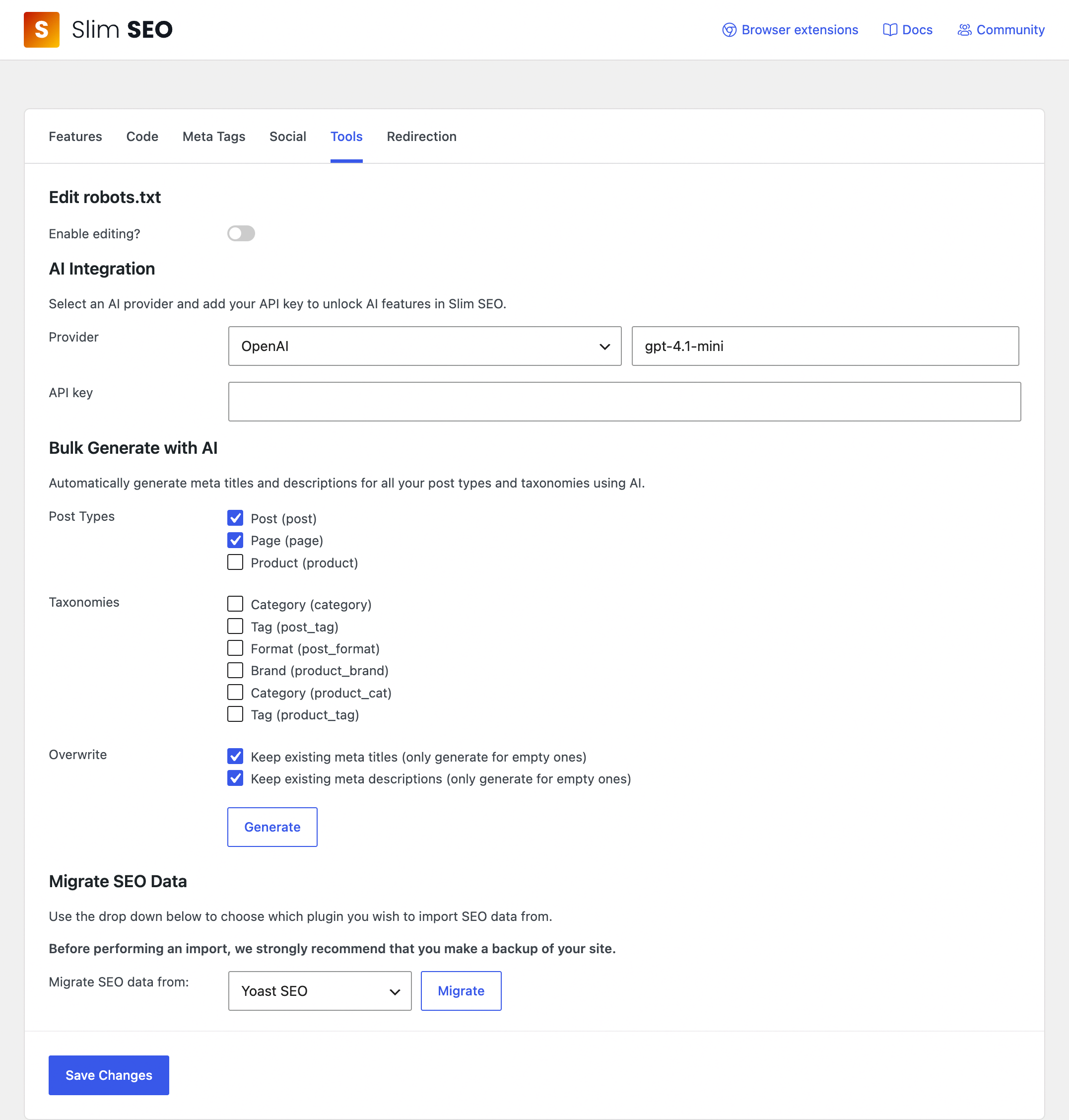 Slim SEO – AI SEO Plugin, Lightweight, Fast &amp; Automated screenshot 5