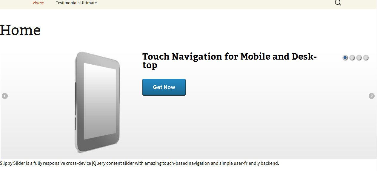 Screenshot displayed on the web site.