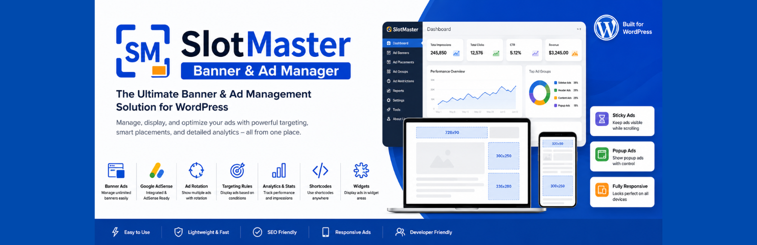 SlotMaster – Banner & Ad Manager
