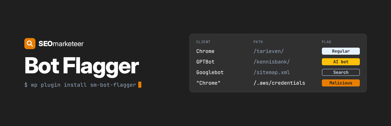 SEOmarketeer Bot Flagger