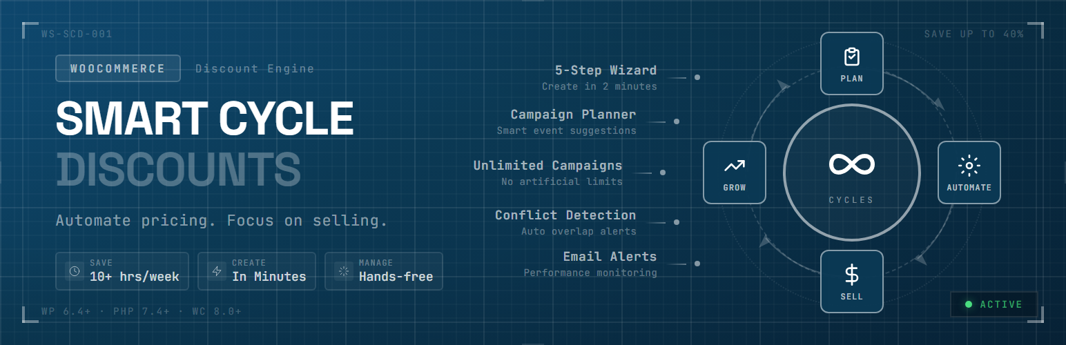 Smart Cycle Discounts – Automated Sale Campaigns for WooCommerce