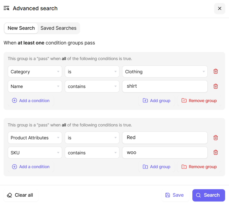 Advanced Search