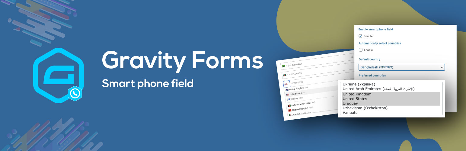 Smart phone field for Gravity Forms