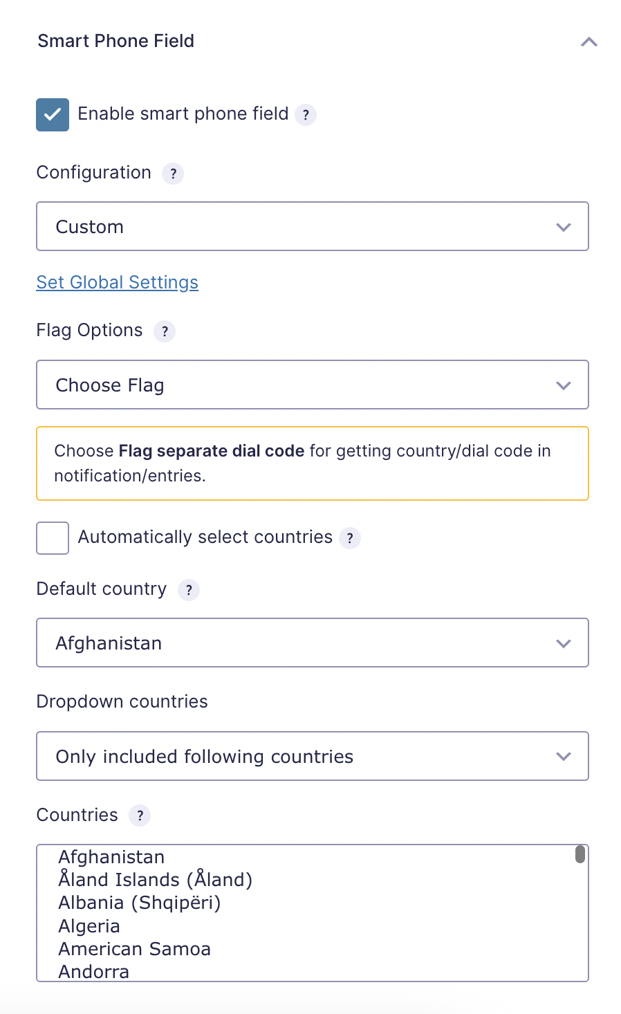 Add phone field on gravity form editor