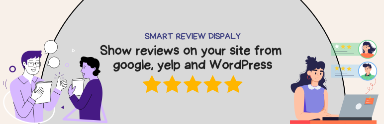 WordPress 外掛 Smart Reviews Display 的封面圖片。