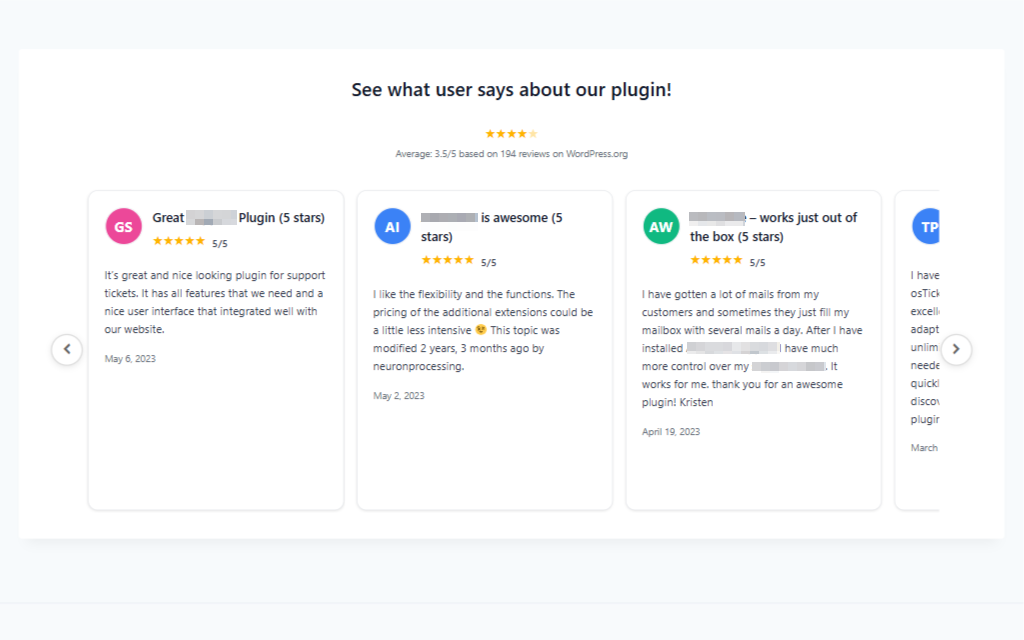 Carousel layout with edge-positioned navigation