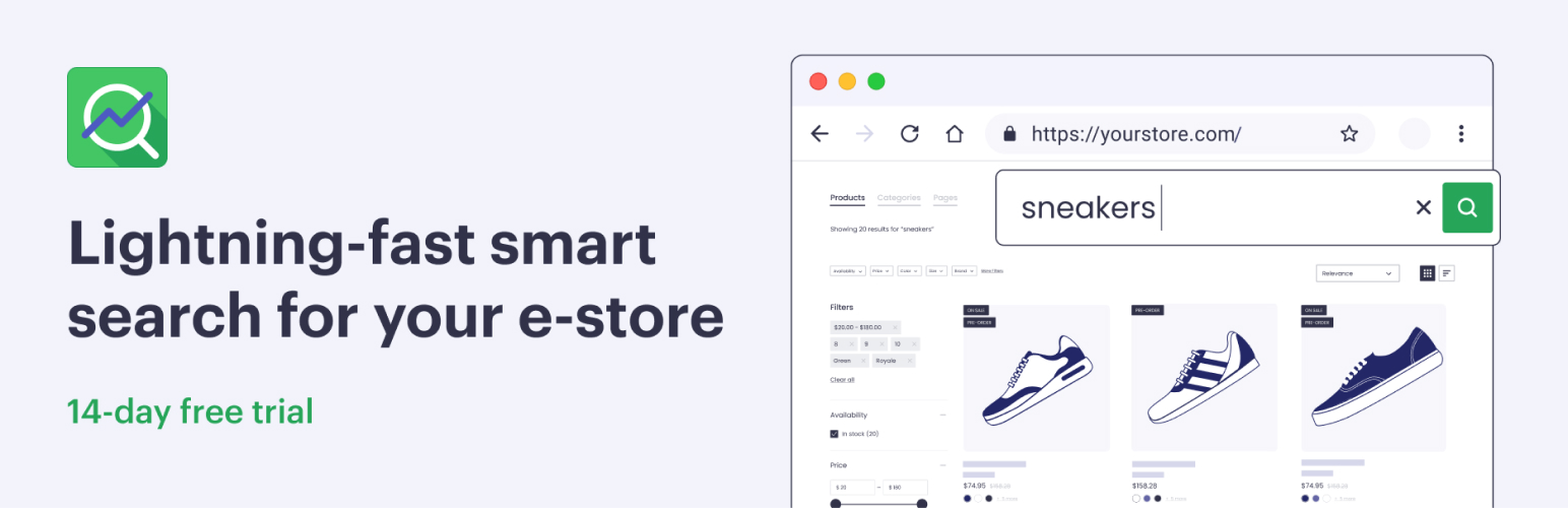 Smart Search & Product Filter for WooCommerce – Searchanise