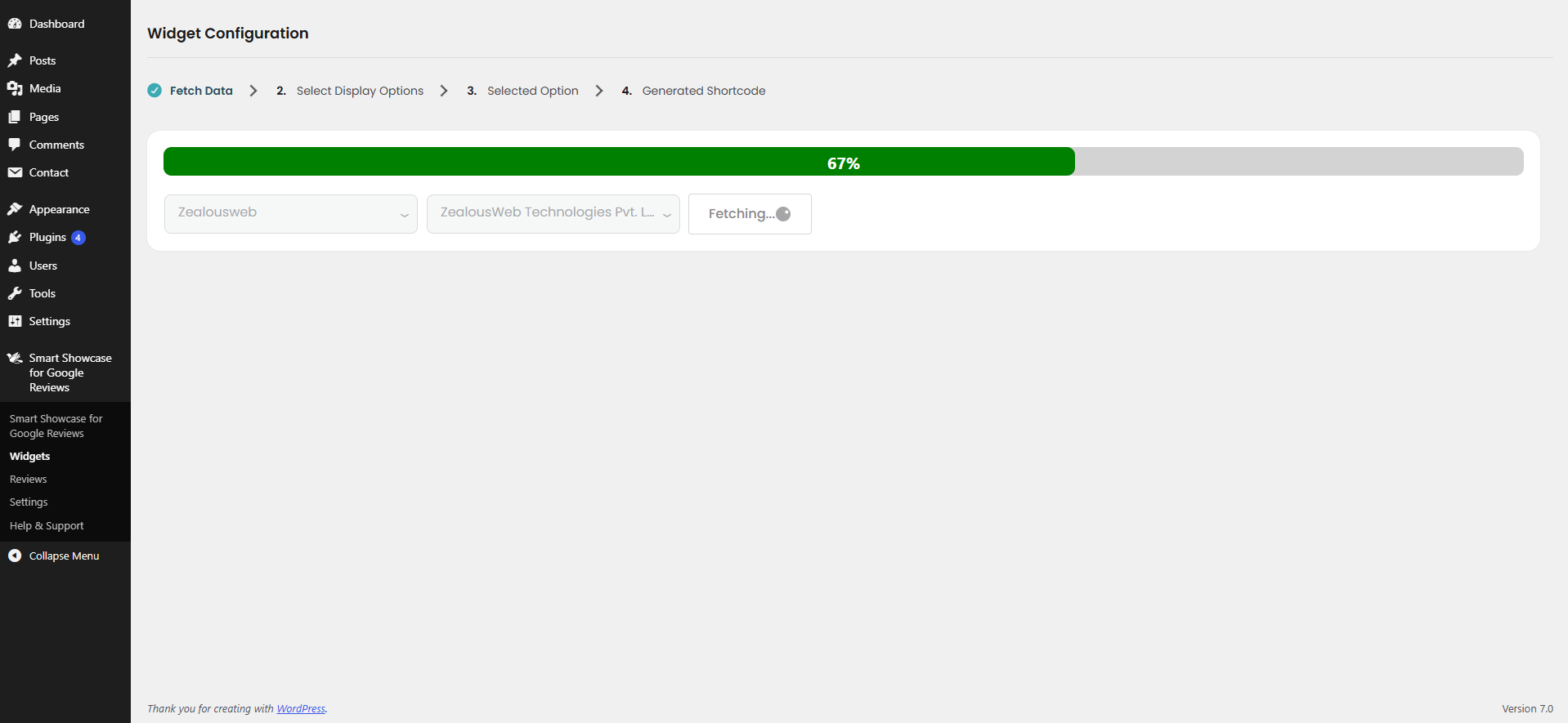 Create fully customizable widgets to showcase reviews on your website. Manage multiple widgets with filtering options by account and location for easy organization. Each widget provides a shortcode for seamless integration and reuse.